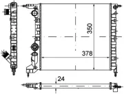 Kühler, Motorkühlung MAHLE CR 615 000P