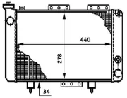 Kühler, Motorkühlung MAHLE CR 616 000S