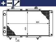 Kühler, Motorkühlung MAHLE CR 618 000S