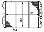 Kühler, Motorkühlung MAHLE CR 633 000S