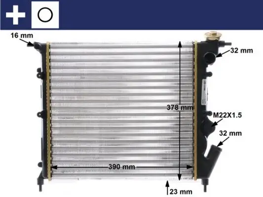 Kühler, Motorkühlung MAHLE CR 642 000S