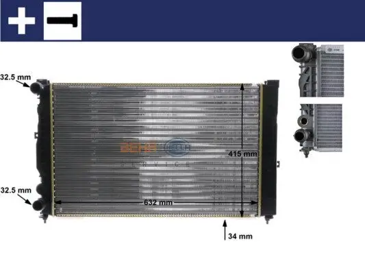 Kühler, Motorkühlung MAHLE CR 647 000S Bild Kühler, Motorkühlung MAHLE CR 647 000S