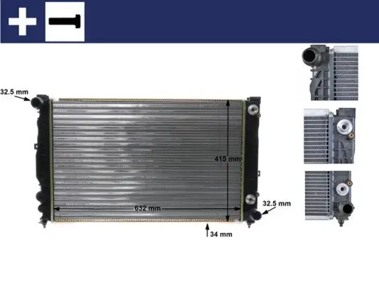 Kühler, Motorkühlung MAHLE CR 648 000S