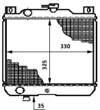 Kühler, Motorkühlung MAHLE CR 651 000S