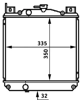 Kühler, Motorkühlung MAHLE CR 655 000S Bild Kühler, Motorkühlung MAHLE CR 655 000S