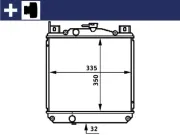 Kühler, Motorkühlung MAHLE CR 655 000S