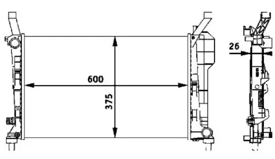 Kühler, Motorkühlung MAHLE CR 660 000P Bild Kühler, Motorkühlung MAHLE CR 660 000P