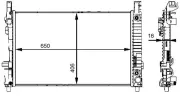 Kühler, Motorkühlung MAHLE CR 661 000S