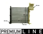 Kühler, Motorkühlung MAHLE CR 714 000P