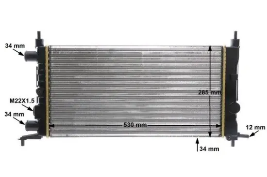 Kühler, Motorkühlung MAHLE CR 735 000S Bild Kühler, Motorkühlung MAHLE CR 735 000S