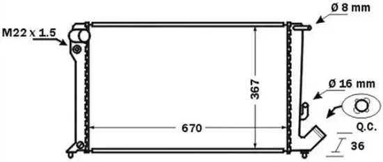 Kühler, Motorkühlung MAHLE CR 750 000S Bild Kühler, Motorkühlung MAHLE CR 750 000S