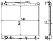 Kühler, Motorkühlung MAHLE CR 754 000S