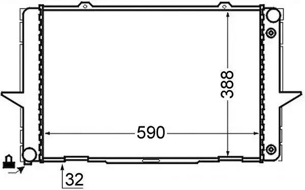 Kühler, Motorkühlung MAHLE CR 762 000S