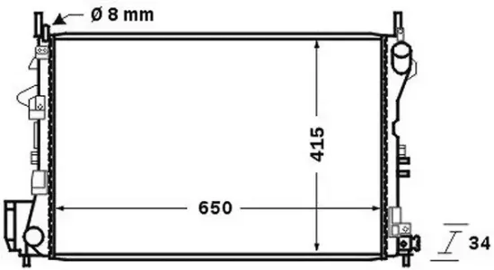 Kühler, Motorkühlung MAHLE CR 763 000S Bild Kühler, Motorkühlung MAHLE CR 763 000S