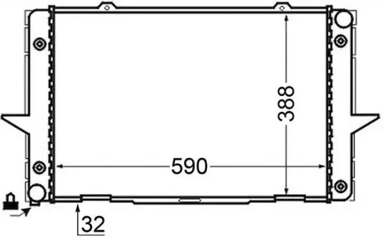 Kühler, Motorkühlung MAHLE CR 764 000S Bild Kühler, Motorkühlung MAHLE CR 764 000S