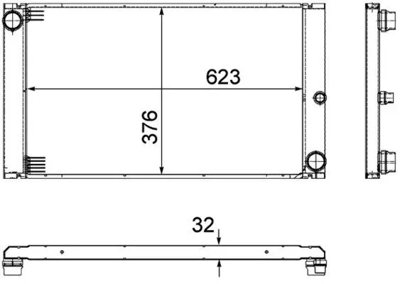 Kühler, Motorkühlung MAHLE CR 766 000P