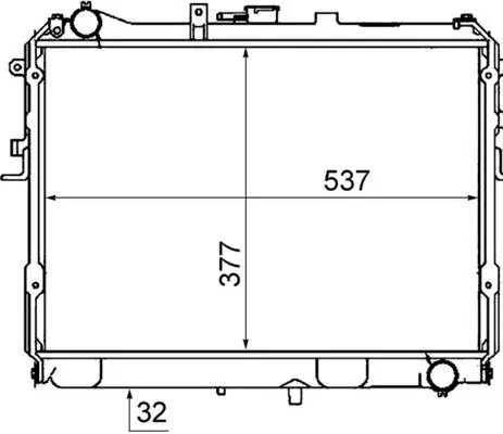 Kühler, Motorkühlung MAHLE CR 767 000S