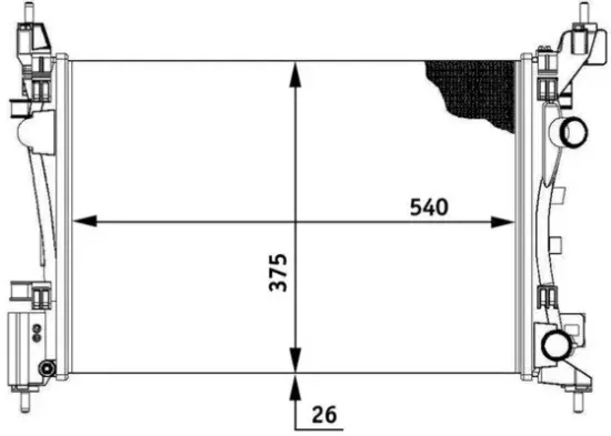 Kühler, Motorkühlung MAHLE CR 774 000P Bild Kühler, Motorkühlung MAHLE CR 774 000P