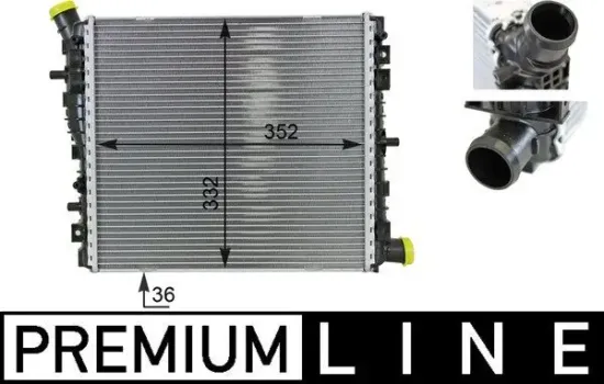 Kühler, Motorkühlung MAHLE CR 78 000P Bild Kühler, Motorkühlung MAHLE CR 78 000P