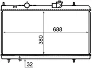 Kühler, Motorkühlung MAHLE CR 800 000S