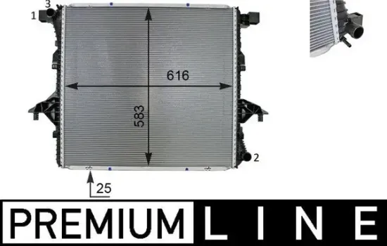 Kühler, Motorkühlung MAHLE CR 81 000P Bild Kühler, Motorkühlung MAHLE CR 81 000P