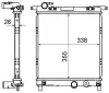 Kühler, Motorkühlung MAHLE CR 831 000S