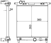 Kühler, Motorkühlung MAHLE CR 831 001S