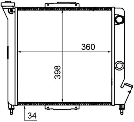 Kühler, Motorkühlung MAHLE CR 832 000S Bild Kühler, Motorkühlung MAHLE CR 832 000S