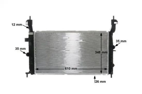 Kühler, Motorkühlung MAHLE CR 833 000S Bild Kühler, Motorkühlung MAHLE CR 833 000S