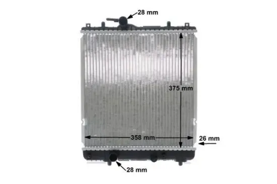 Kühler, Motorkühlung MAHLE CR 837 000S Bild Kühler, Motorkühlung MAHLE CR 837 000S