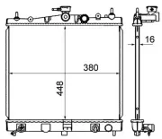 Kühler, Motorkühlung MAHLE CR 839 000S