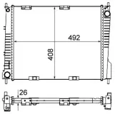 Kühler, Motorkühlung MAHLE CR 841 000S