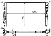 Kühler, Motorkühlung MAHLE CR 845 000S