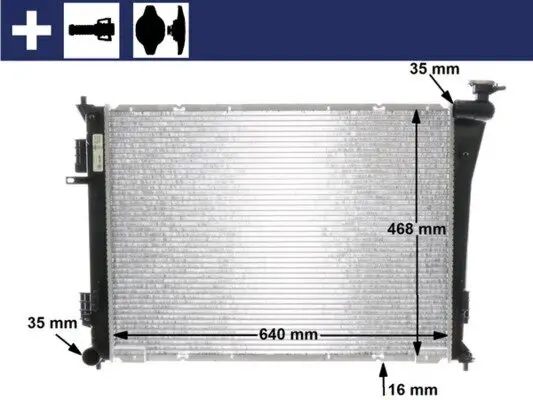 Kühler, Motorkühlung MAHLE CR 846 000S Bild Kühler, Motorkühlung MAHLE CR 846 000S