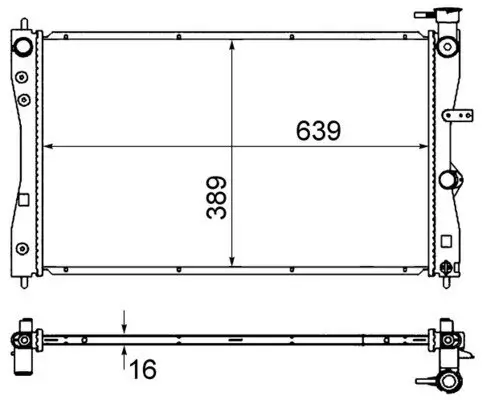 Kühler, Motorkühlung MAHLE CR 858 000S