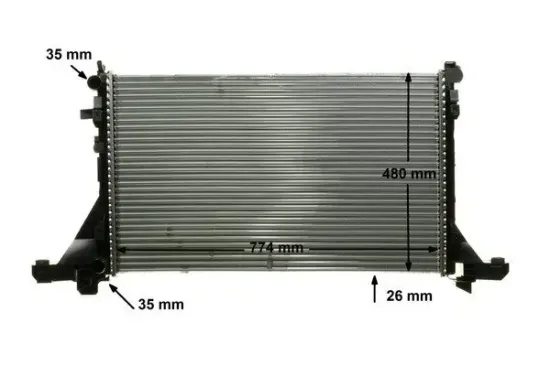 Kühler, Motorkühlung MAHLE CR 866 000P Bild Kühler, Motorkühlung MAHLE CR 866 000P