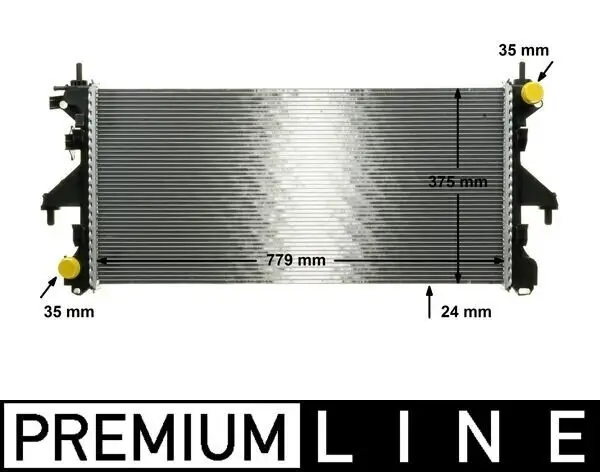 Kühler, Motorkühlung MAHLE CR 881 000P