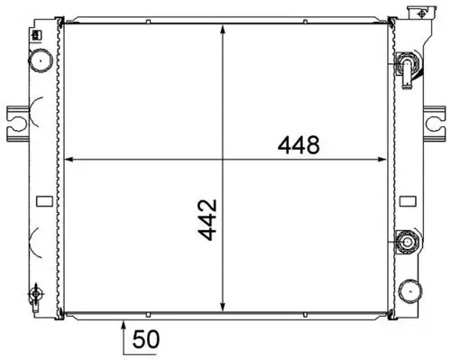 Kühler, Motorkühlung MAHLE CR 422 000P Bild Kühler, Motorkühlung MAHLE CR 422 000P