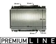 Kühler, Motorkühlung MAHLE CR 88 000P