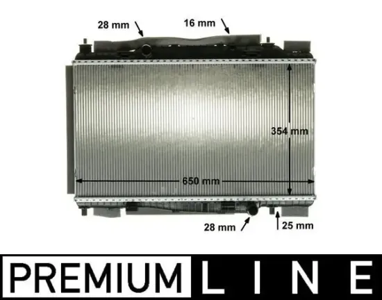 Kühler, Motorkühlung MAHLE CR 88 000P Bild Kühler, Motorkühlung MAHLE CR 88 000P