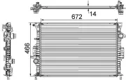 Kühler, Motorkühlung MAHLE CR 906 000S