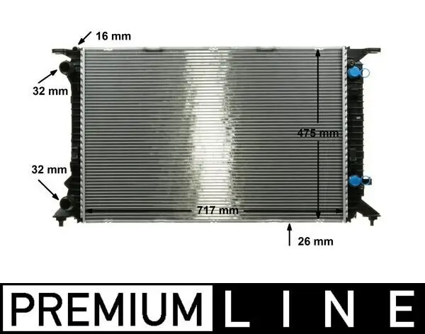 Kühler, Motorkühlung MAHLE CR 910 000P