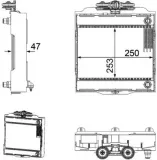 Kühler, Motorkühlung MAHLE CR 923 000P