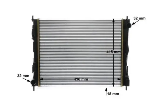 Kühler, Motorkühlung MAHLE CR 924 000S Bild Kühler, Motorkühlung MAHLE CR 924 000S