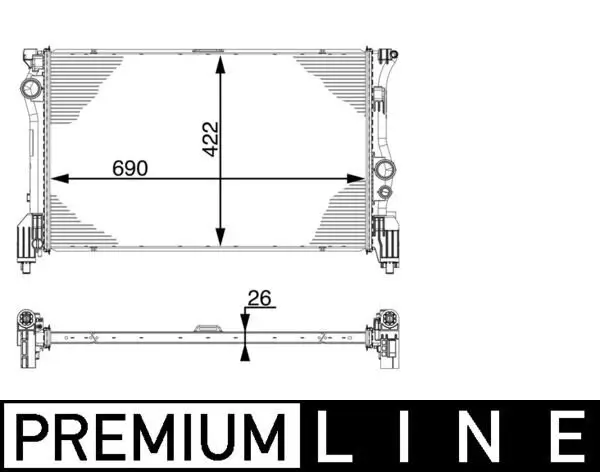 Kühler, Motorkühlung MAHLE CR 931 000P