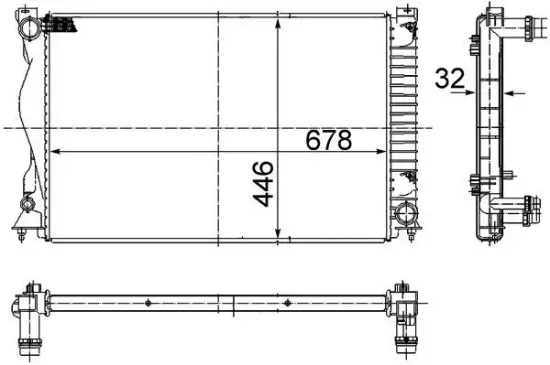 Kühler, Motorkühlung MAHLE CR 978 000S Bild Kühler, Motorkühlung MAHLE CR 978 000S