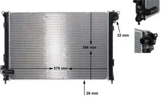 Kühler, Motorkühlung MAHLE CR 983 000S Bild Kühler, Motorkühlung MAHLE CR 983 000S