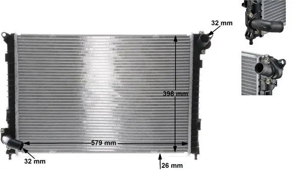 Kühler, Motorkühlung MAHLE CR 985 000S