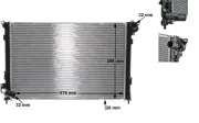 Kühler, Motorkühlung MAHLE CR 985 000S