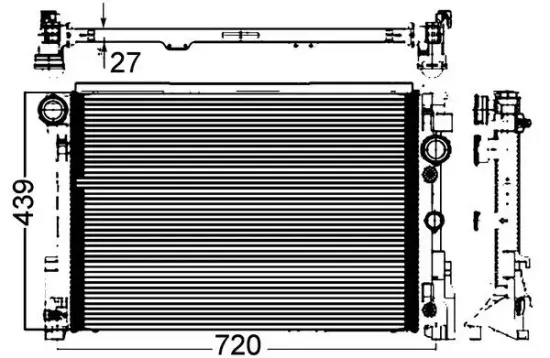 Kühler, Motorkühlung MAHLE CR 988 000P Bild Kühler, Motorkühlung MAHLE CR 988 000P